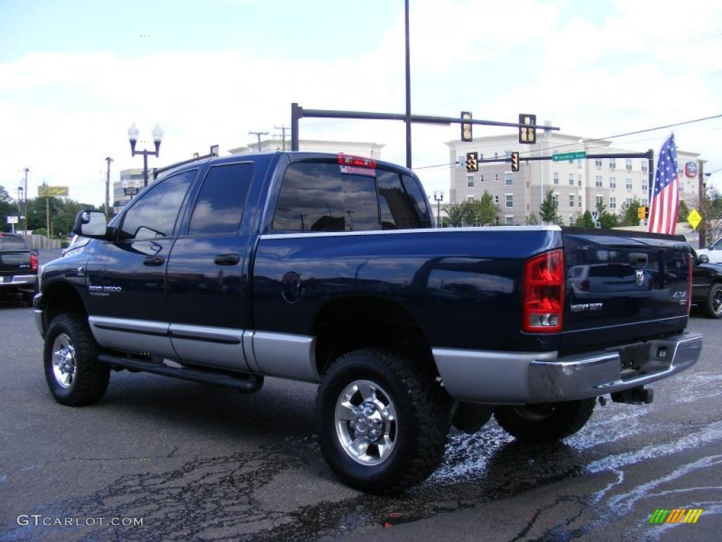 2006 Ram 2500 SLT Quad Cab 4x4 - Patriot Blue Pearl / Medium Slate Gray photo #7