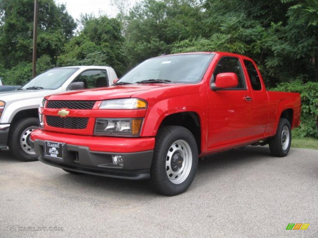 2010 Colorado Extended Cab - Victory Red / Ebony photo #1