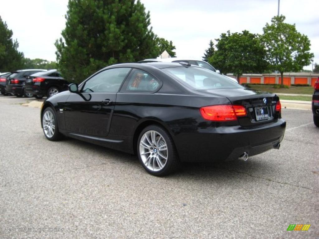 2011 3 Series 335i xDrive Coupe - Black Sapphire Metallic / Black Dakota Leather photo #3