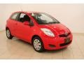 2009 Absolutely Red Toyota Yaris 3 Door Liftback  photo #1