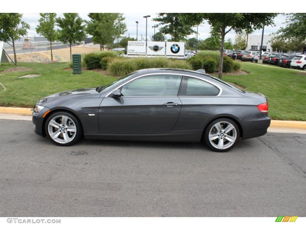 2008 3 Series 335i Coupe - Sparkling Graphite Metallic / Black photo #3