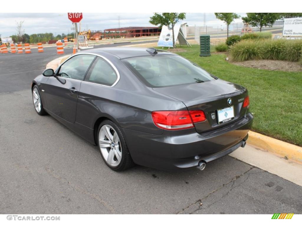 2008 3 Series 335i Coupe - Sparkling Graphite Metallic / Black photo #4