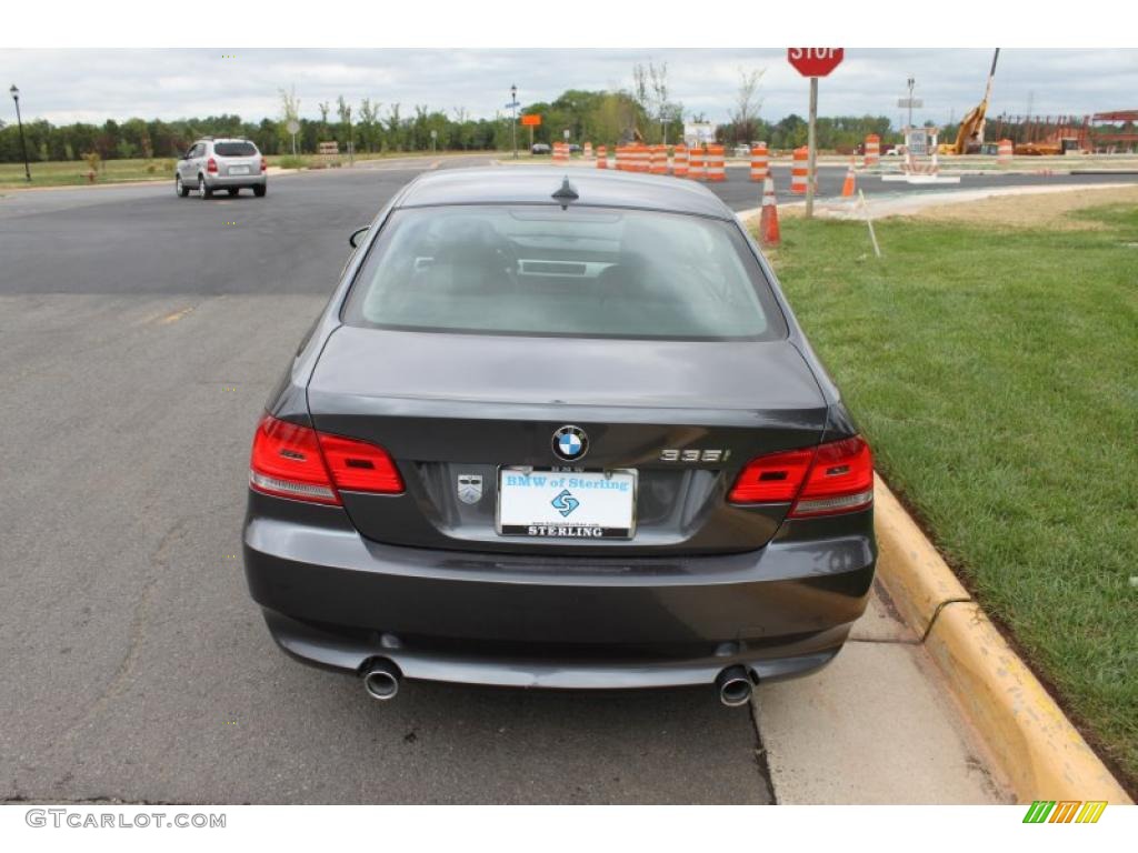 2008 3 Series 335i Coupe - Sparkling Graphite Metallic / Black photo #5