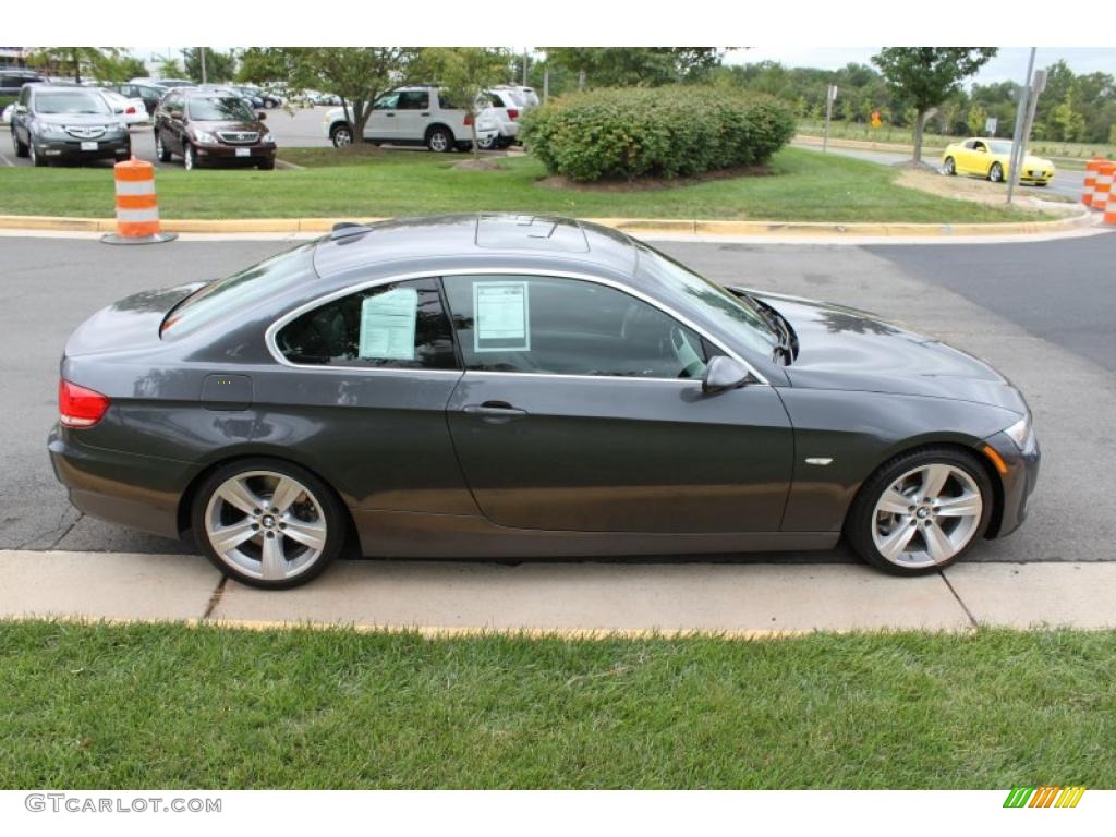 2008 3 Series 335i Coupe - Sparkling Graphite Metallic / Black photo #7