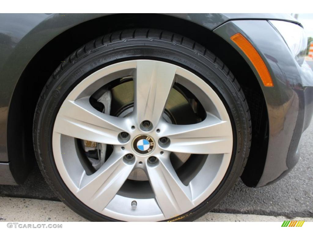 2008 3 Series 335i Coupe - Sparkling Graphite Metallic / Black photo #9