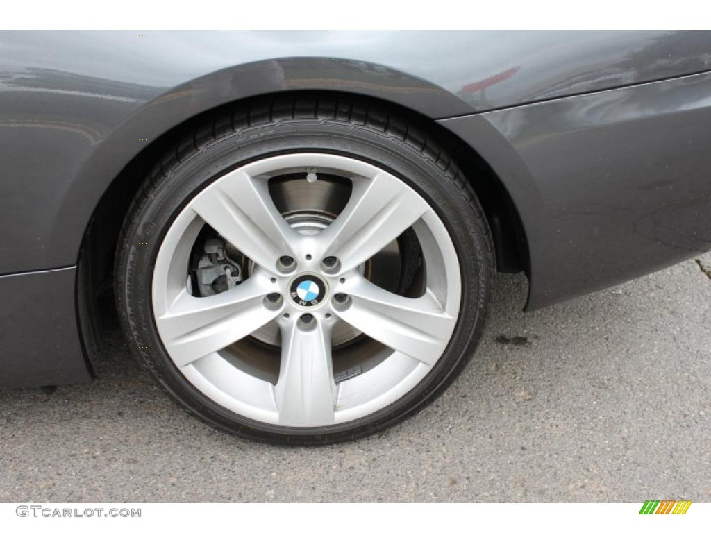 2008 3 Series 335i Coupe - Sparkling Graphite Metallic / Black photo #11