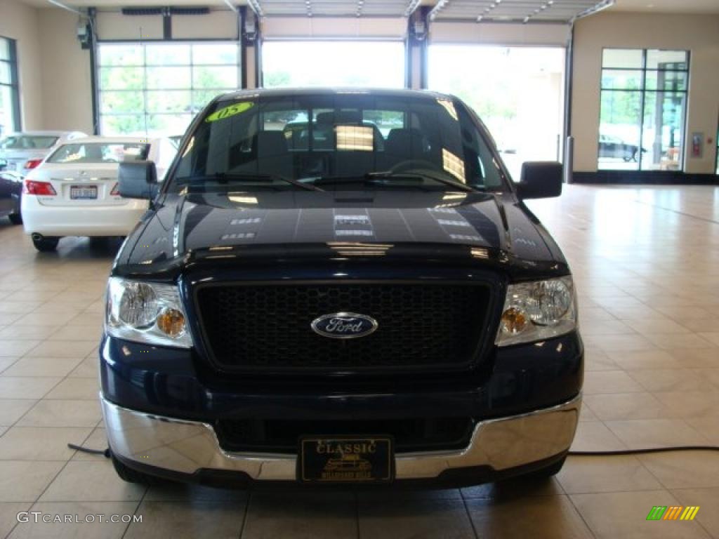 2005 F150 XLT SuperCrew - True Blue Metallic / Medium Flint Grey photo #4