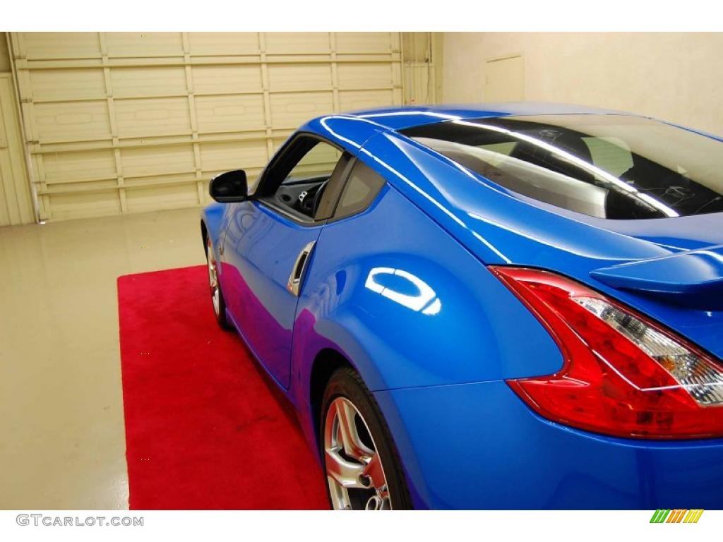 2009 370Z Coupe - Monterey Blue / Black Cloth photo #8