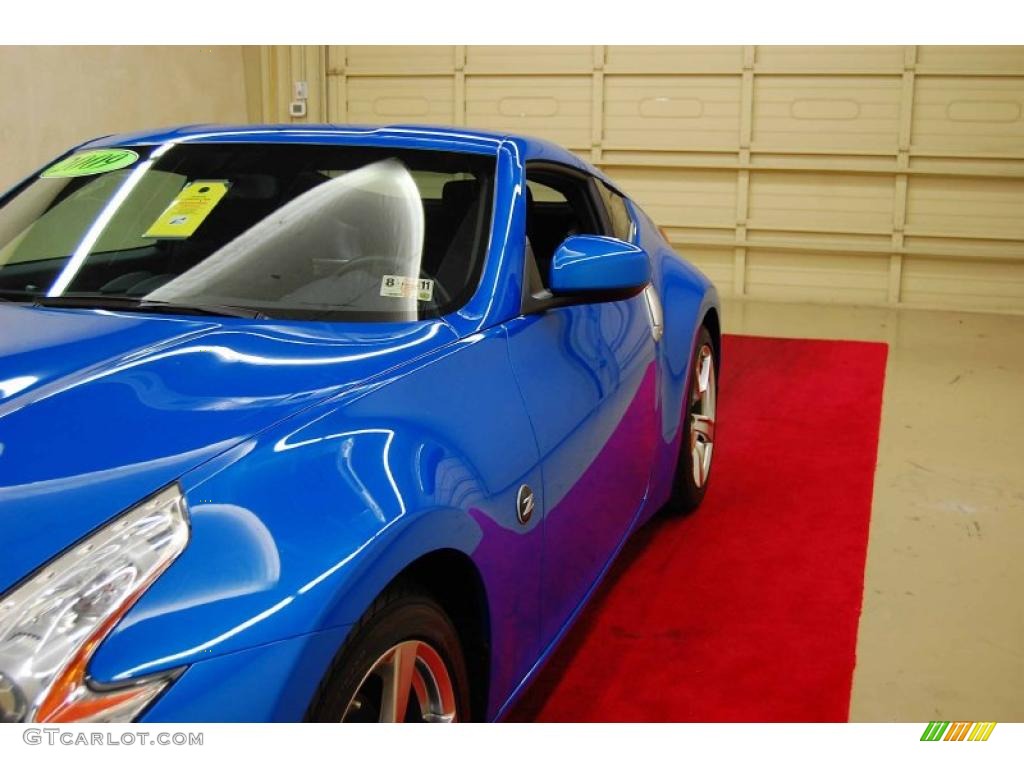 2009 370Z Coupe - Monterey Blue / Black Cloth photo #11