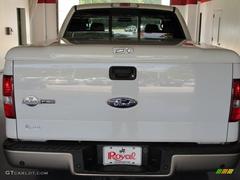 2006 F150 King Ranch SuperCrew 4x4 - Oxford White / Castano Brown Leather photo #5