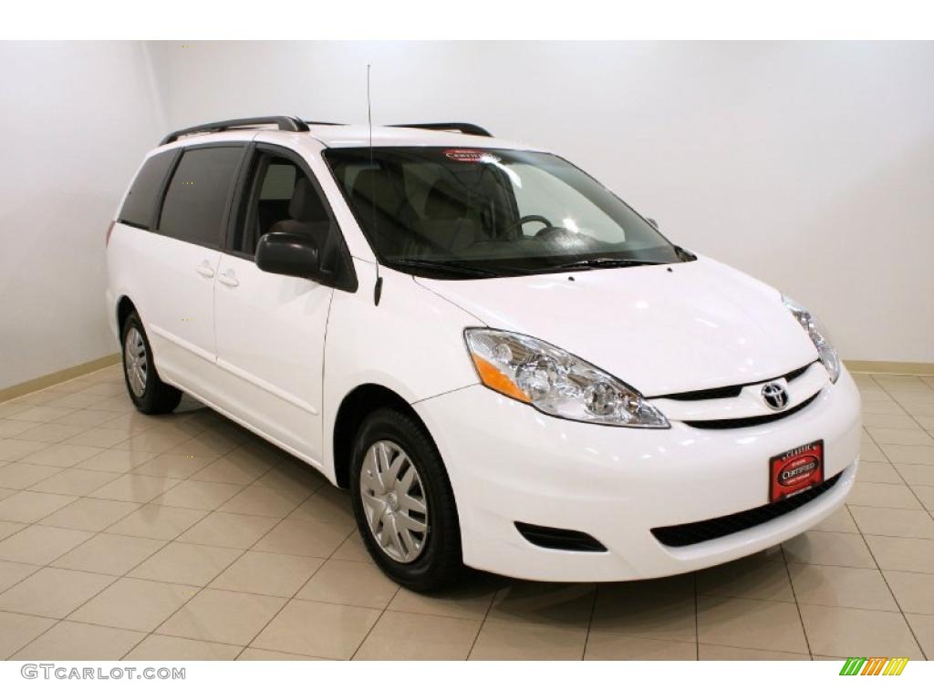 Super White Toyota Sienna