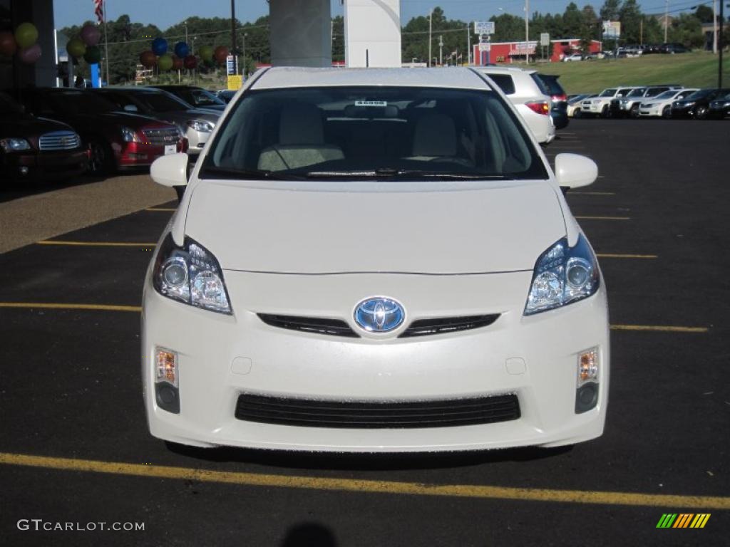 2010 Prius Hybrid II - Blizzard White Pearl / Misty Gray photo #7