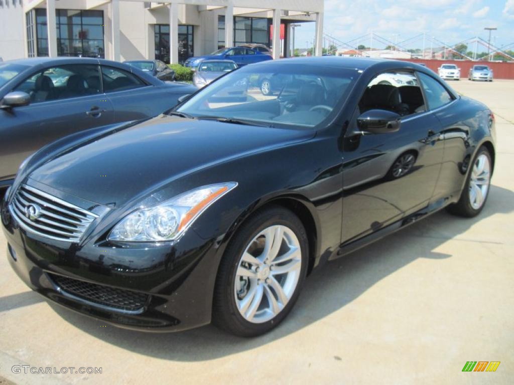 2010 G 37 Convertible - Obsidian Black / Graphite photo #1