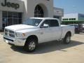 2011 Bright White Dodge Ram 3500 HD Laramie Crew Cab 4x4  photo #1