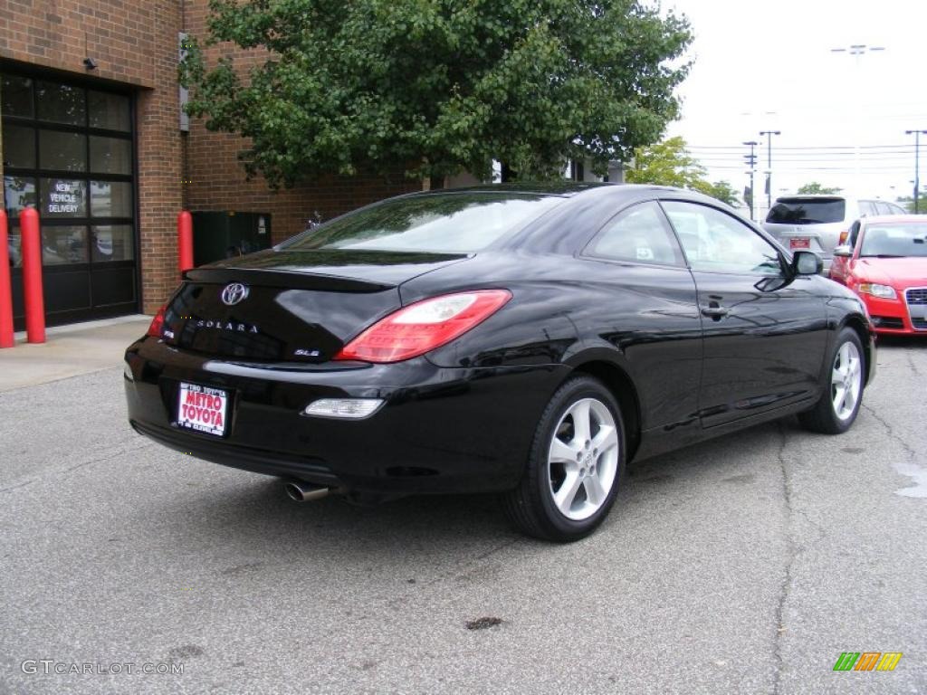 2007 Solara SLE V6 Coupe - Black / Dark Stone photo #3