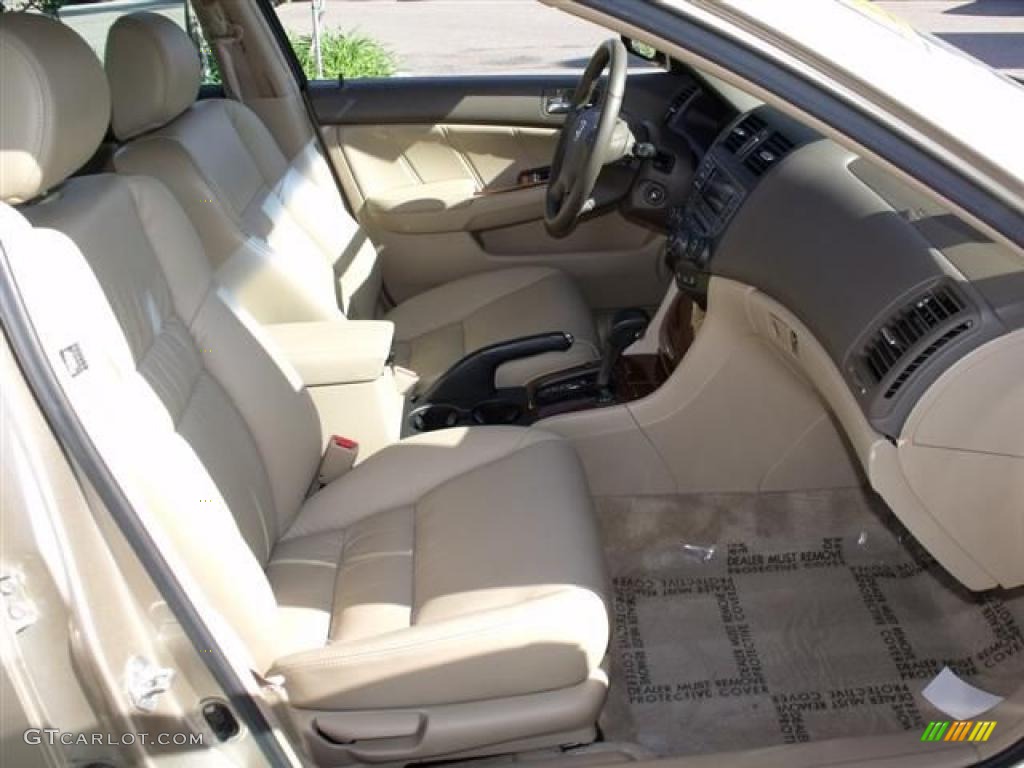 2007 Accord EX-L Sedan - Desert Mist Metallic / Ivory photo #13