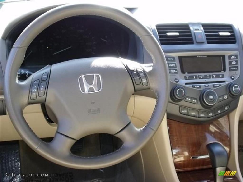 2007 Accord EX-L Sedan - Desert Mist Metallic / Ivory photo #17