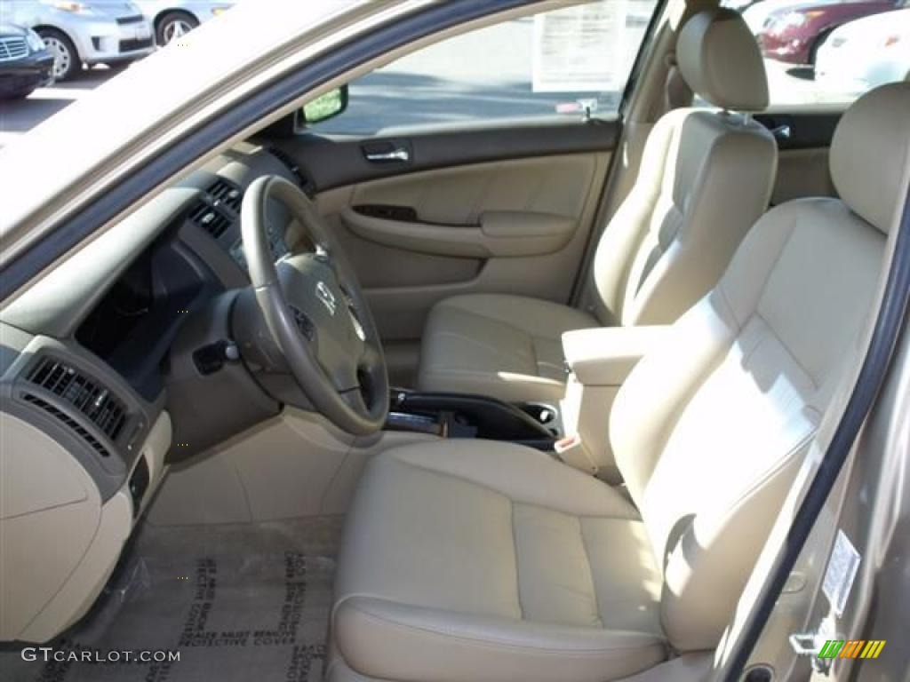 2007 Accord EX-L Sedan - Desert Mist Metallic / Ivory photo #18