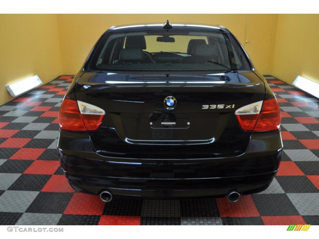 2008 3 Series 335xi Sedan - Jet Black / Black photo #5