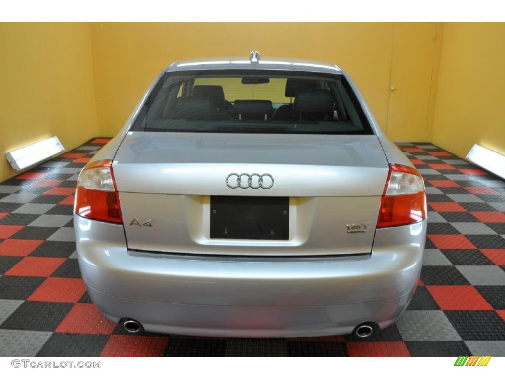 2004 A4 1.8T quattro Sedan - Light Silver Metallic / Ebony photo #5