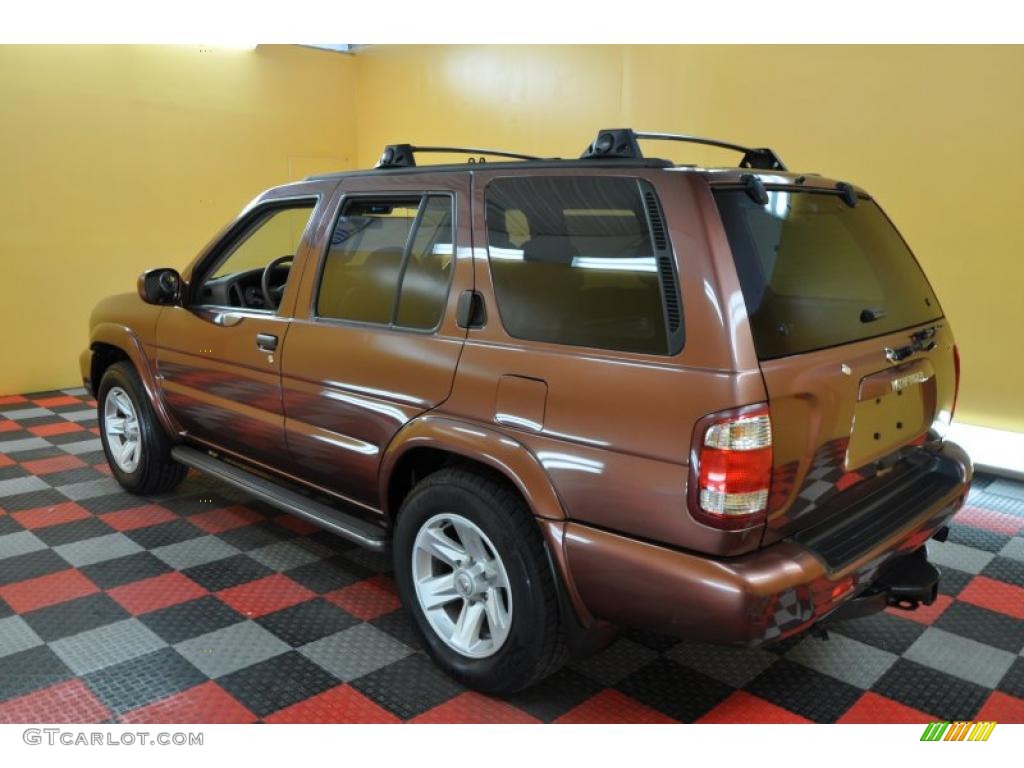 2003 Pathfinder LE 4x4 - Burnt Copper Metallic / Beige photo #4