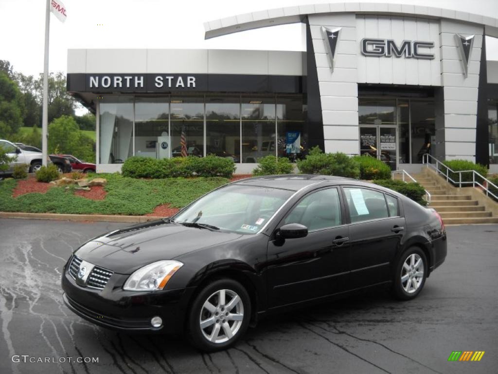 2005 Maxima 3.5 SL - Onyx Black / Frost photo #1