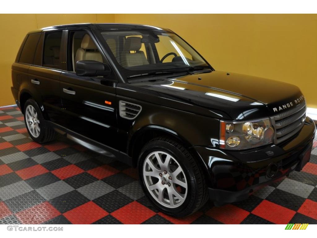 2007 Range Rover Sport HSE - Java Black Pearl / Alpaca Beige photo #1