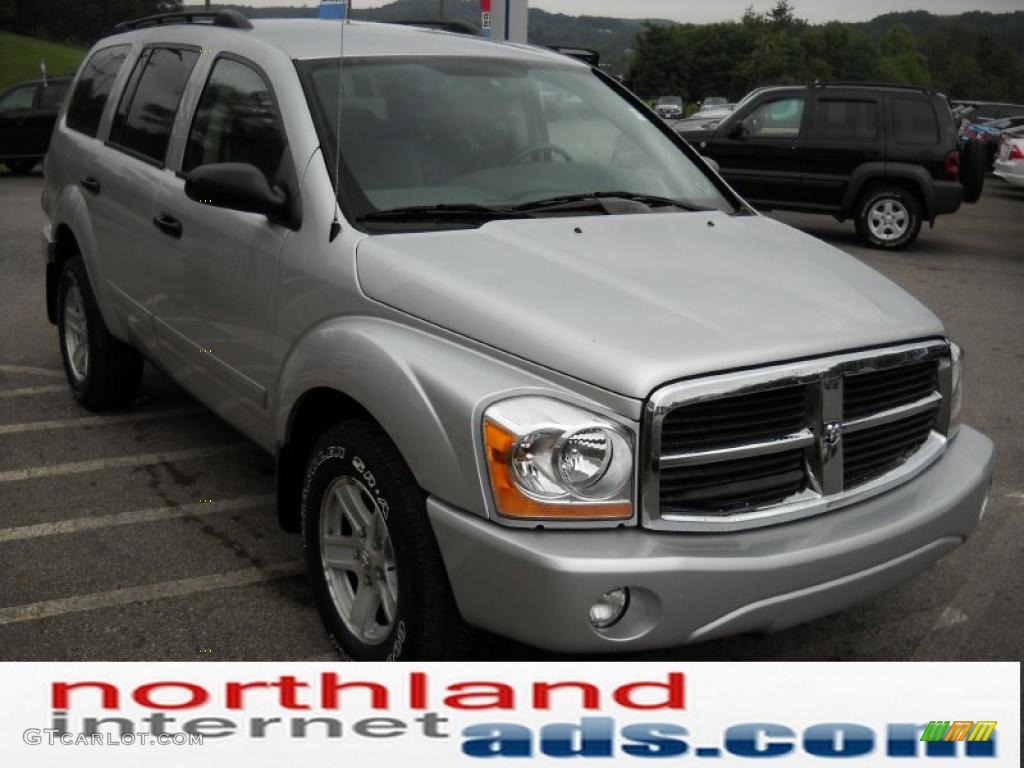 2005 Durango SLT 4x4 - Bright Silver Metallic / Medium Slate Gray photo #4