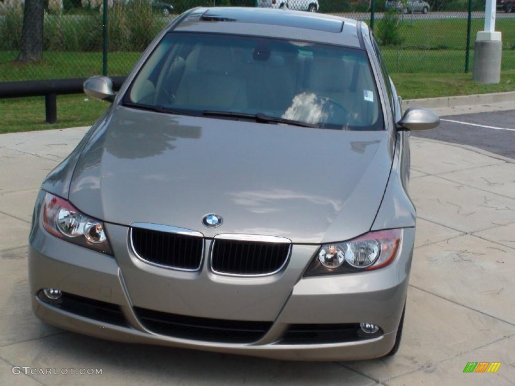 2007 3 Series 328i Sedan - Platinum Bronze Metallic / Beige photo #13