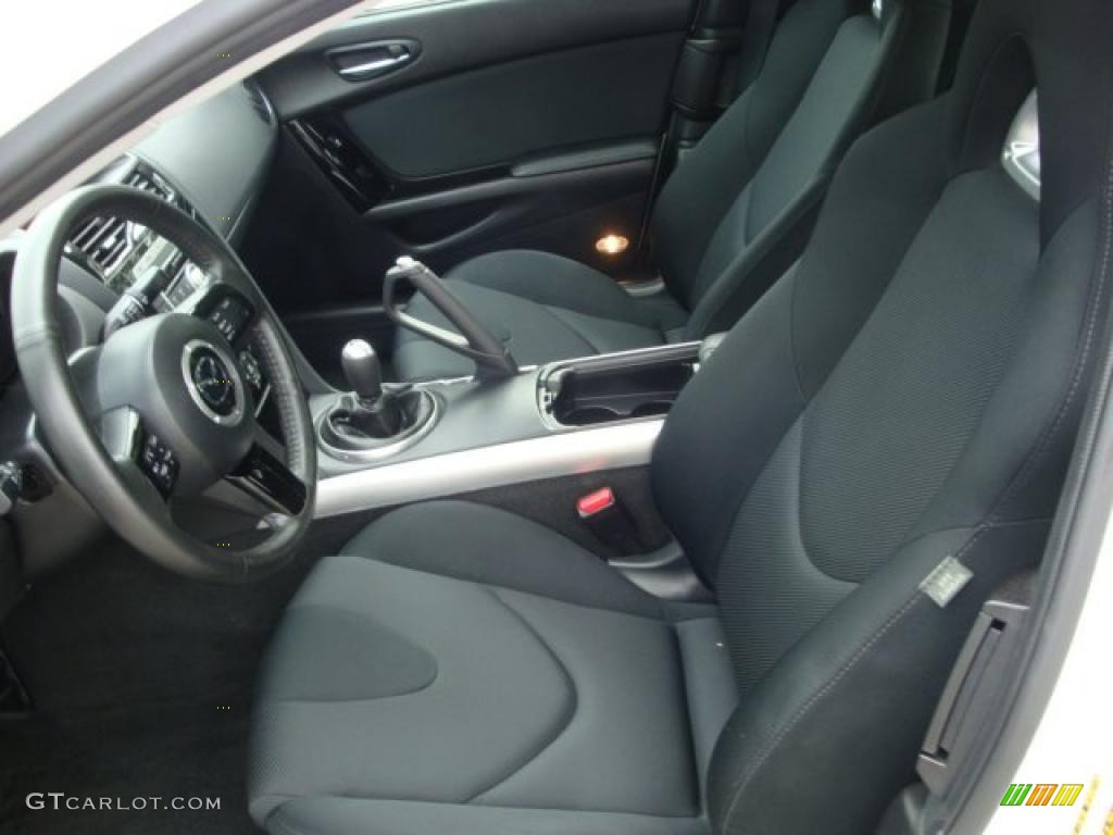 2009 RX-8 Touring - Crystal White Pearl / Black photo #8