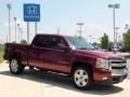 2008 Deep Ruby Metallic Chevrolet Silverado 1500 LT Crew Cab  photo #3