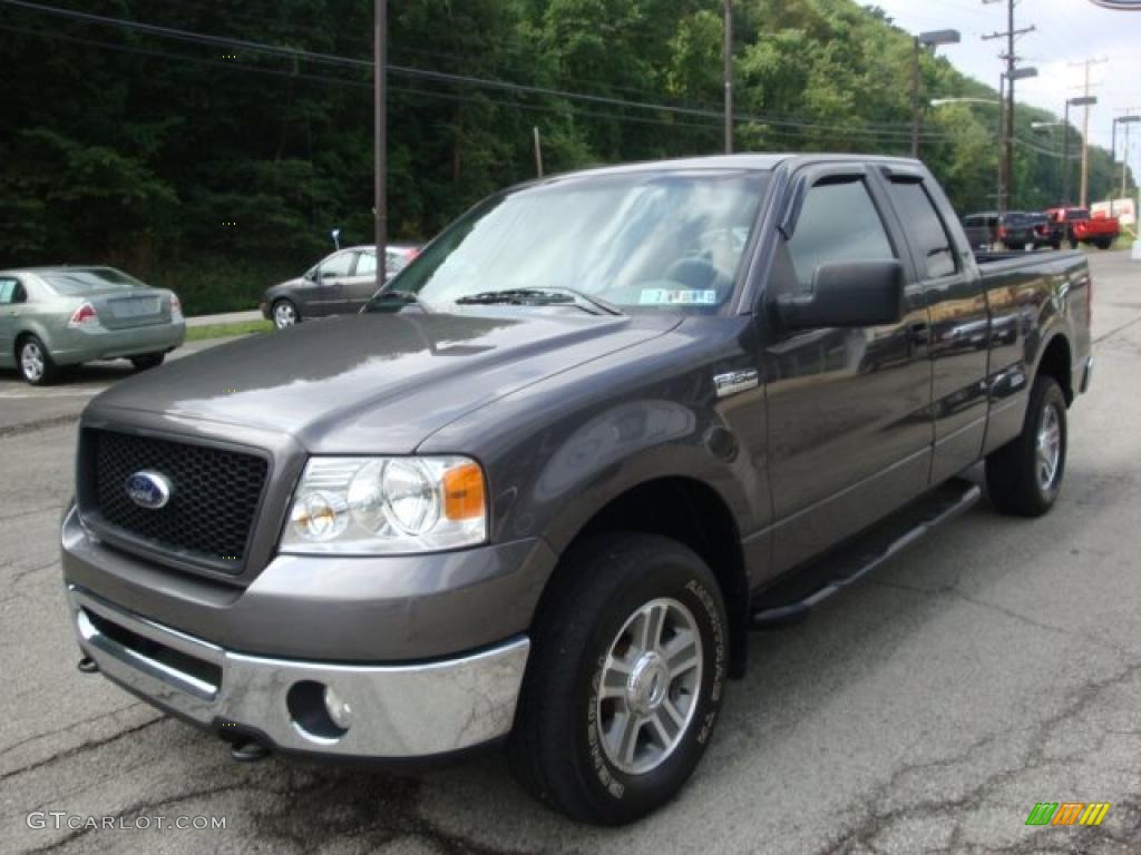 2006 F150 XLT SuperCab 4x4 - Dark Shadow Grey Metallic / Medium/Dark Flint photo #5