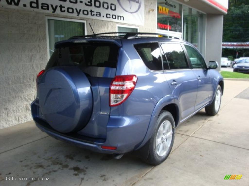 2010 RAV4 Limited 4WD - Pacific Blue Metallic / Ash Gray photo #2
