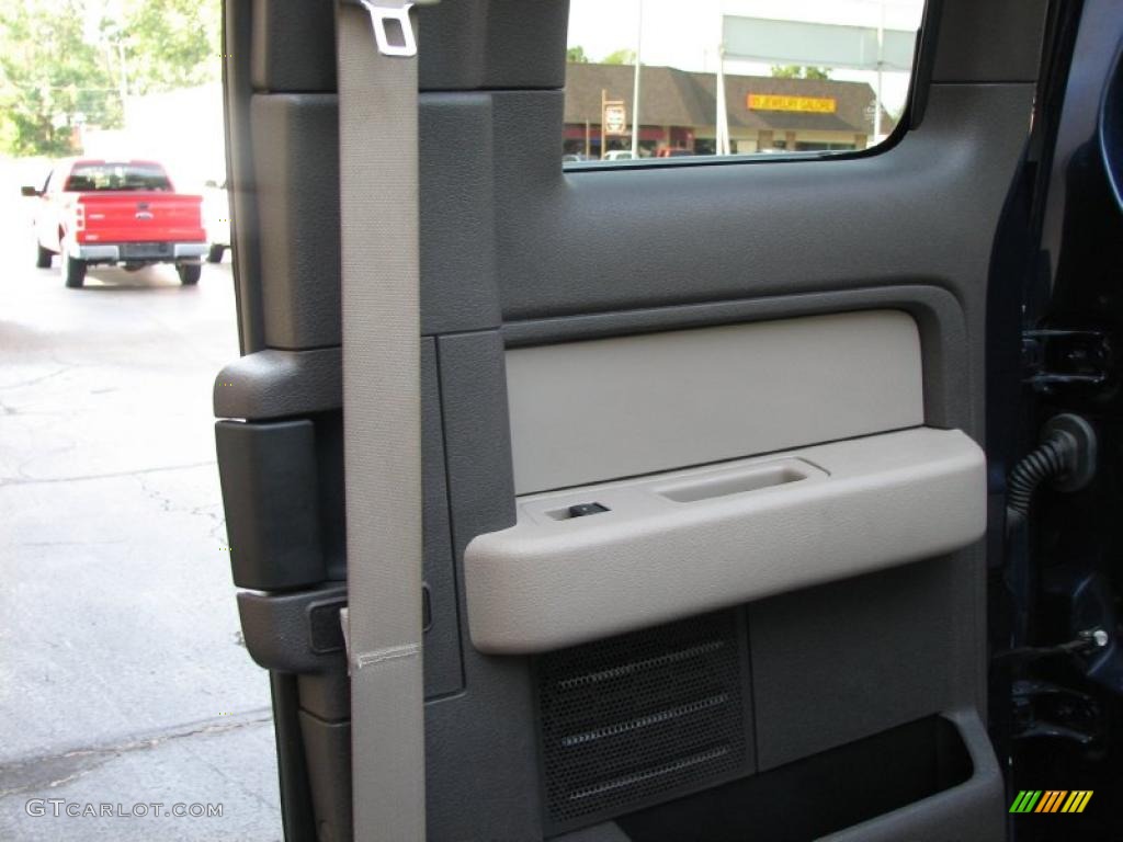 2010 F150 XLT SuperCab - Dark Blue Pearl Metallic / Medium Stone photo #10