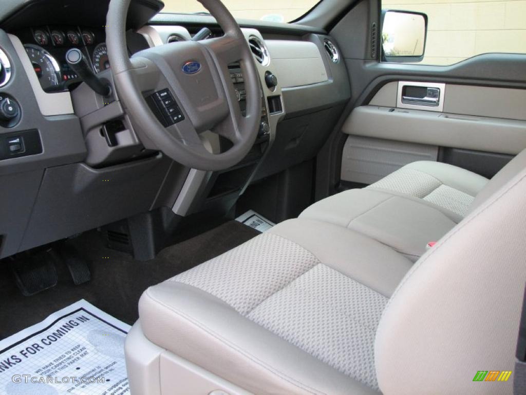 2010 F150 XLT SuperCab - Dark Blue Pearl Metallic / Medium Stone photo #12
