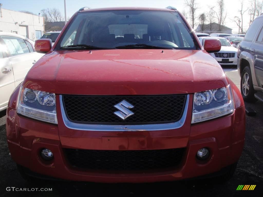 2008 Grand Vitara Luxury - Vivid Red / Black photo #2