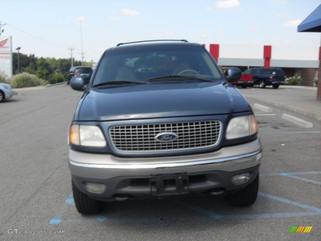 1999 Expedition XLT 4x4 - Medium Wedgewood Blue Metallic / Medium Prairie Tan photo #2