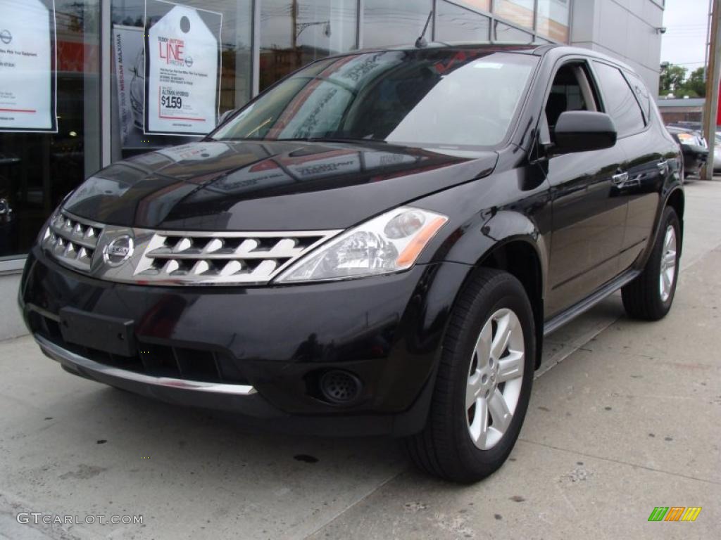 2007 Murano S AWD - Super Black / Charcoal photo #4