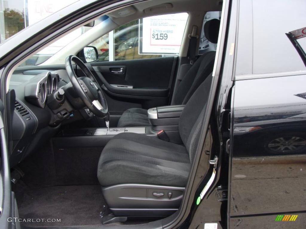 2007 Murano S AWD - Super Black / Charcoal photo #11