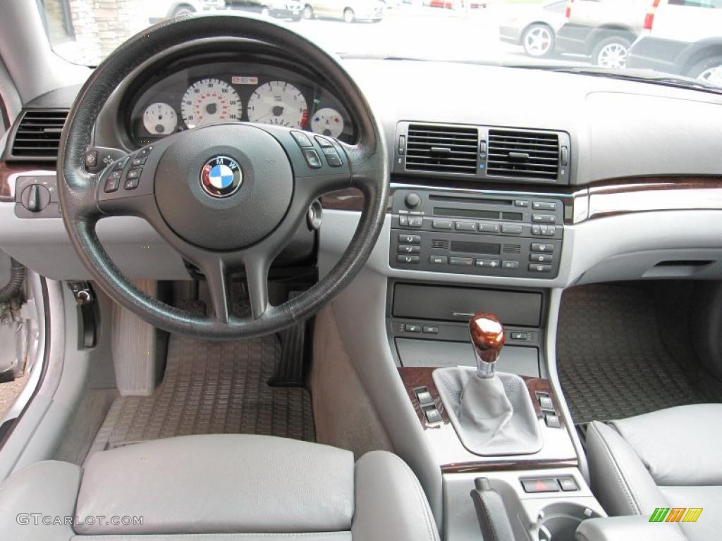 2001 3 Series 325i Coupe - Titanium Silver Metallic / Grey photo #4