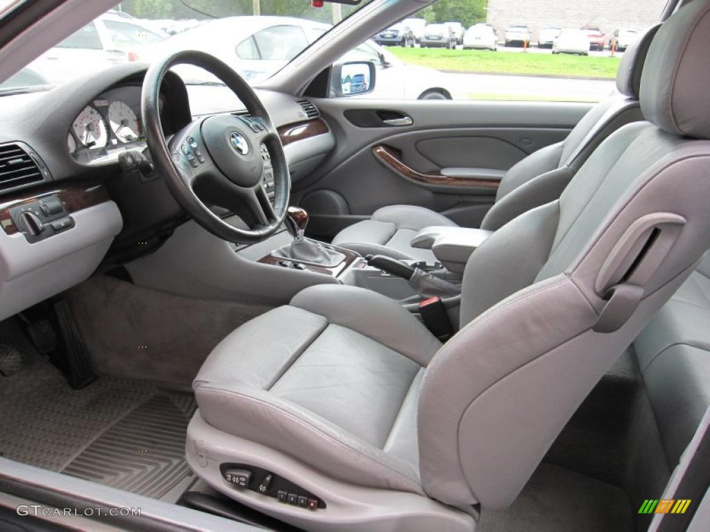 2001 3 Series 325i Coupe - Titanium Silver Metallic / Grey photo #6