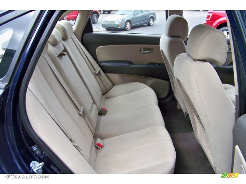 2009 Elantra GLS Sedan - Regatta Blue / Beige photo #17