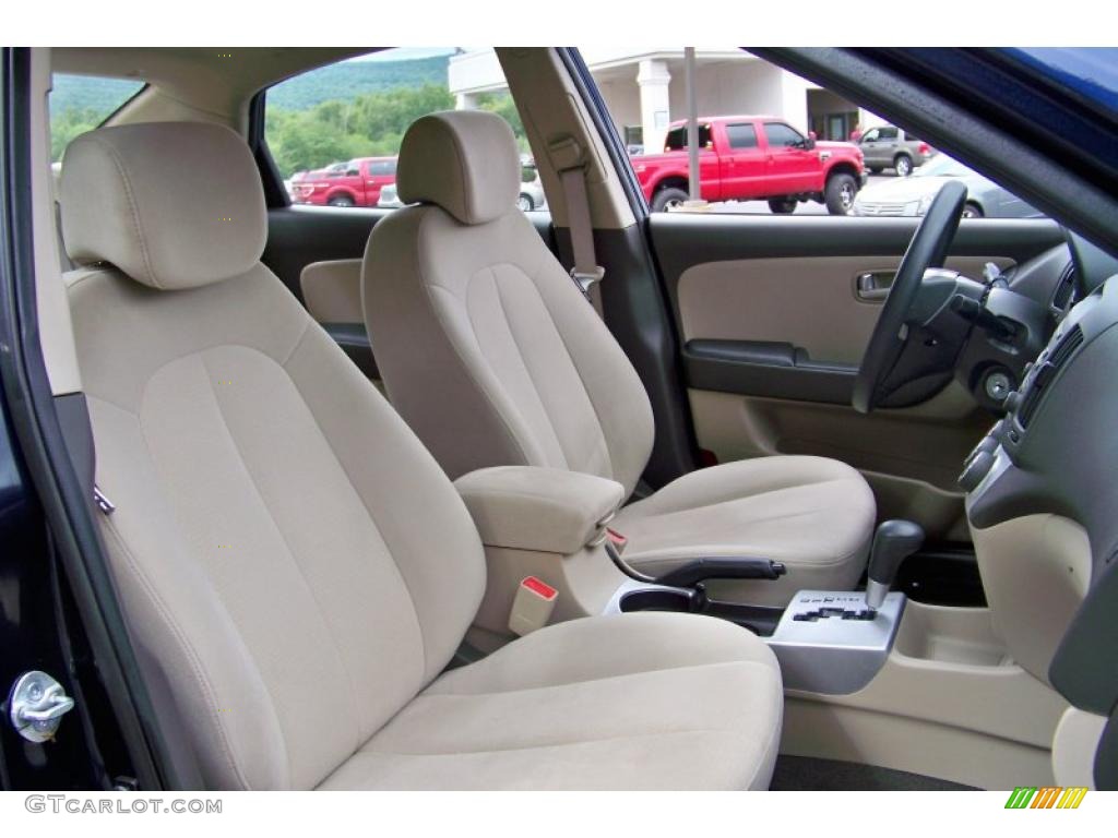 2009 Elantra GLS Sedan - Regatta Blue / Beige photo #19