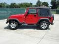 2006 Flame Red Jeep Wrangler Sport 4x4  photo #6