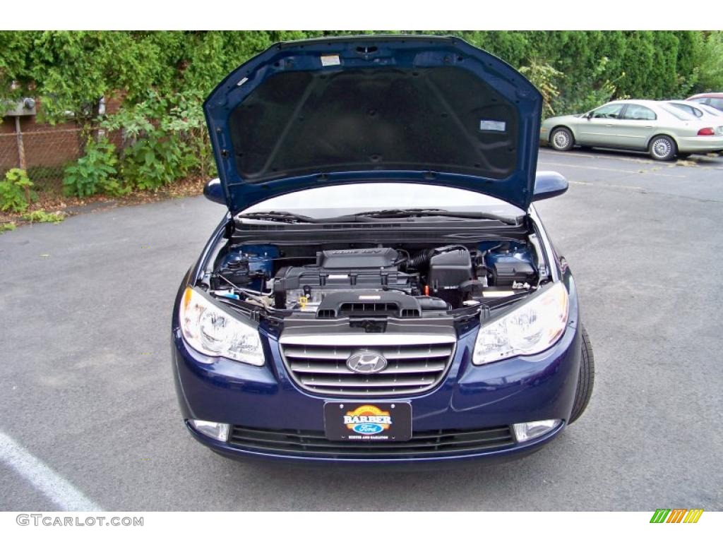 2009 Elantra GLS Sedan - Regatta Blue / Beige photo #23