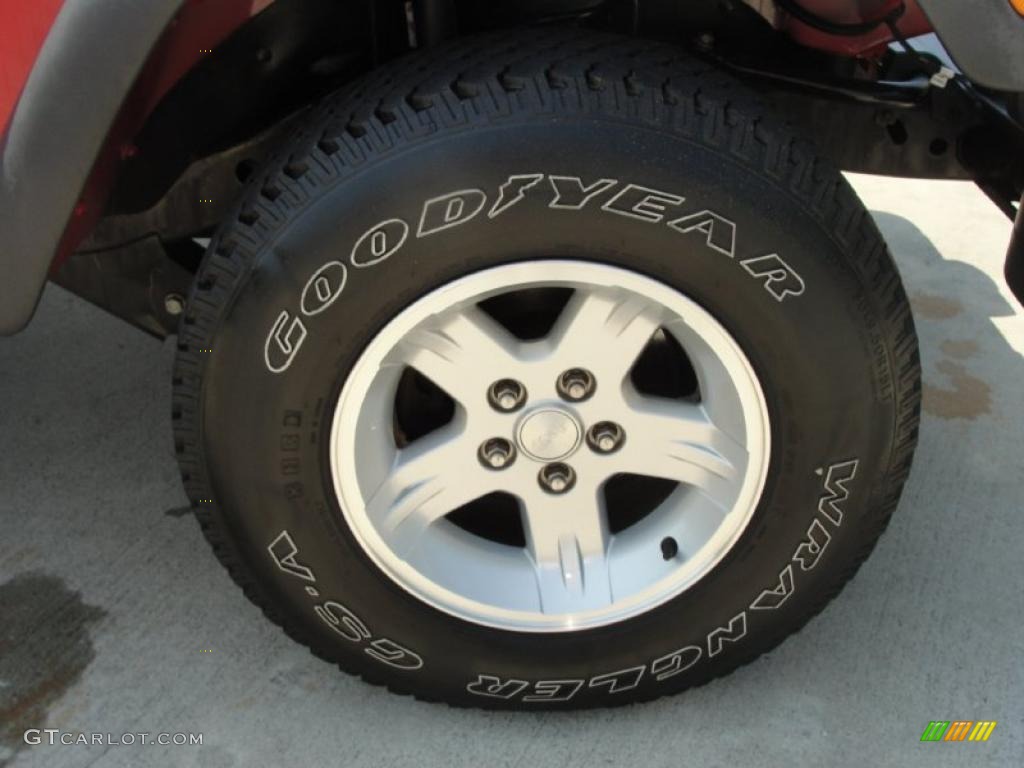 2006 Wrangler Sport 4x4 - Flame Red / Dark Slate Gray photo #16