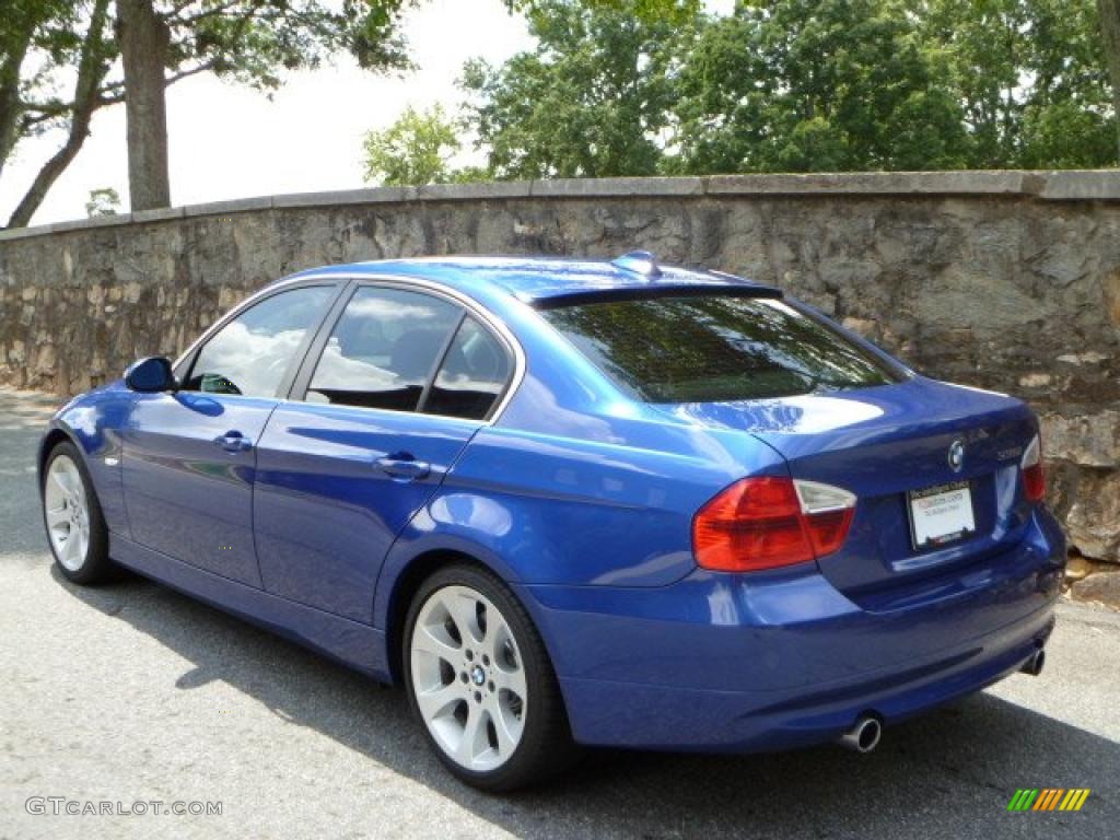2007 3 Series 335i Sedan - Montego Blue Metallic / Black photo #4
