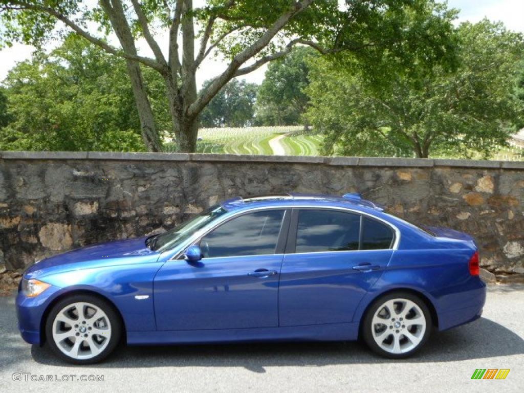 2007 3 Series 335i Sedan - Montego Blue Metallic / Black photo #5