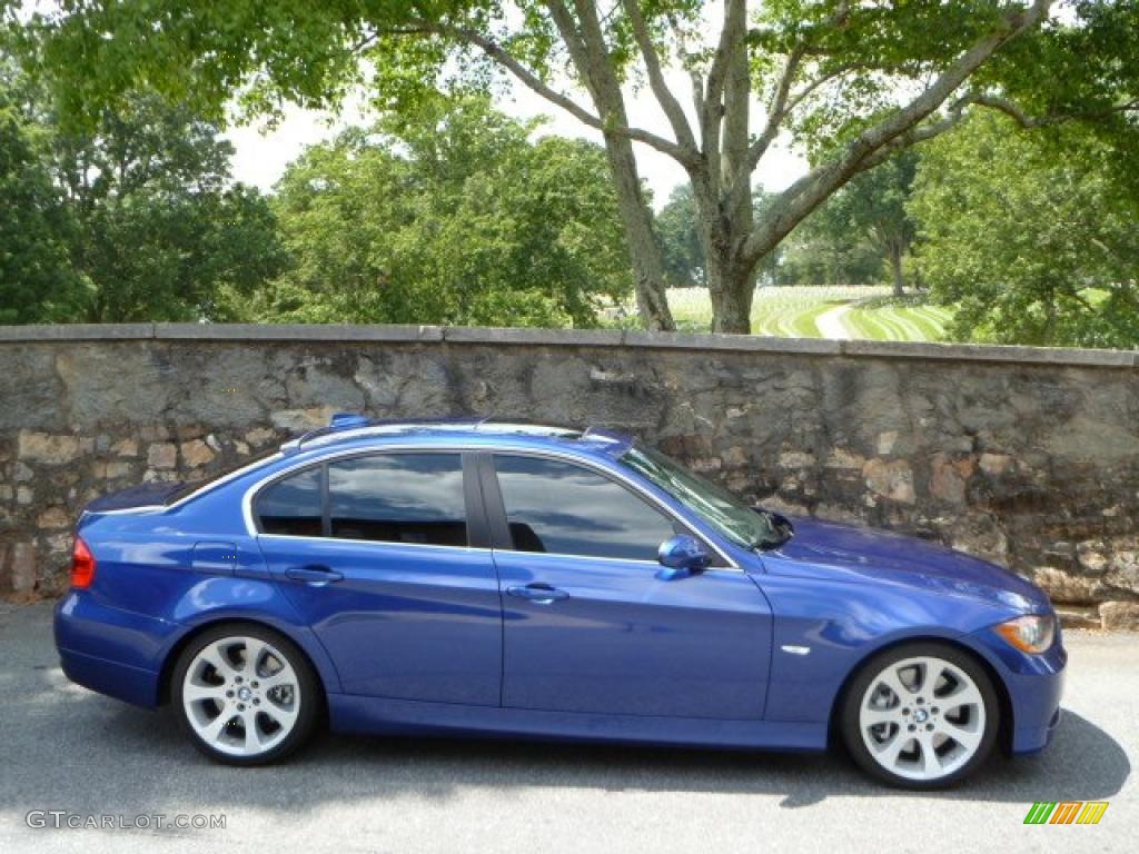 2007 3 Series 335i Sedan - Montego Blue Metallic / Black photo #6