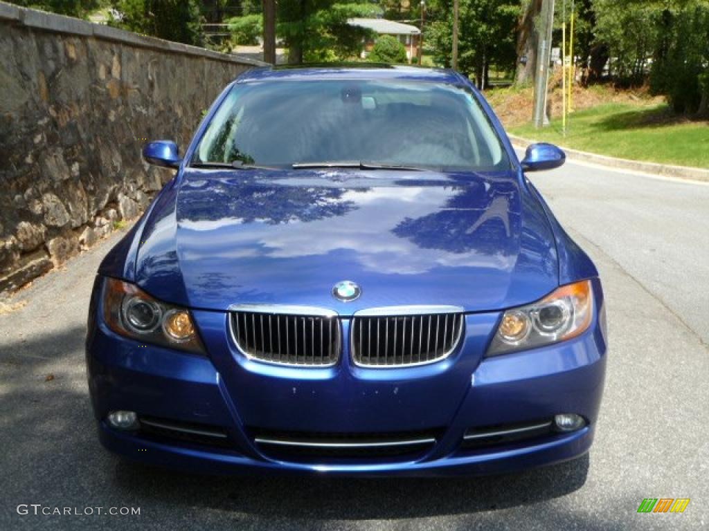 2007 3 Series 335i Sedan - Montego Blue Metallic / Black photo #12